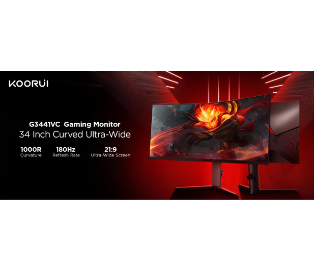 KOORUI G3441VC VA Curved 180 Hz 1ms - 1365787 - zdjęcie 9